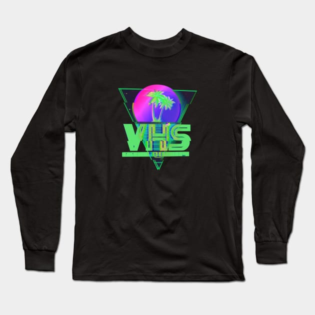 VHS "Extra Quality" #4 (GLITCHED) Long Sleeve T-Shirt by RickTurner